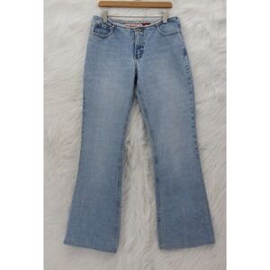 Hydraulic Jeans Lowrise Y2K Womens 5/6 Bootcut Flare Vintage Light Wash #1086